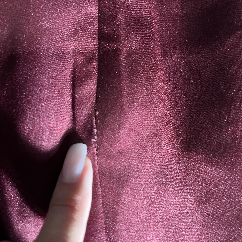 NBD Revolve Wine Red Burgundy Mini Dress NWT (flawed) XS - Picture 7 of 11